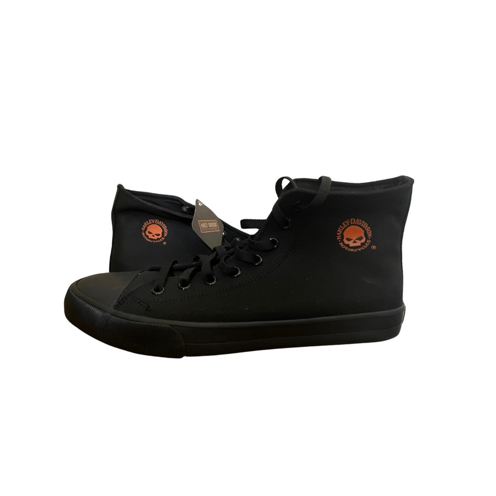 Harley-Davidson Black High-Top Sneakers